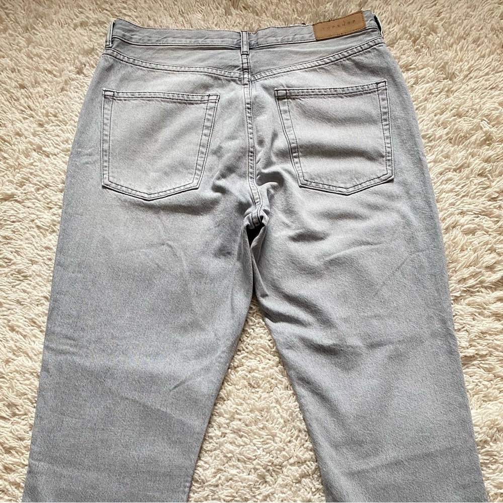 Topshop  editor jeans mens size 10  32 X 32 Rigid straight leg gray NWT $95